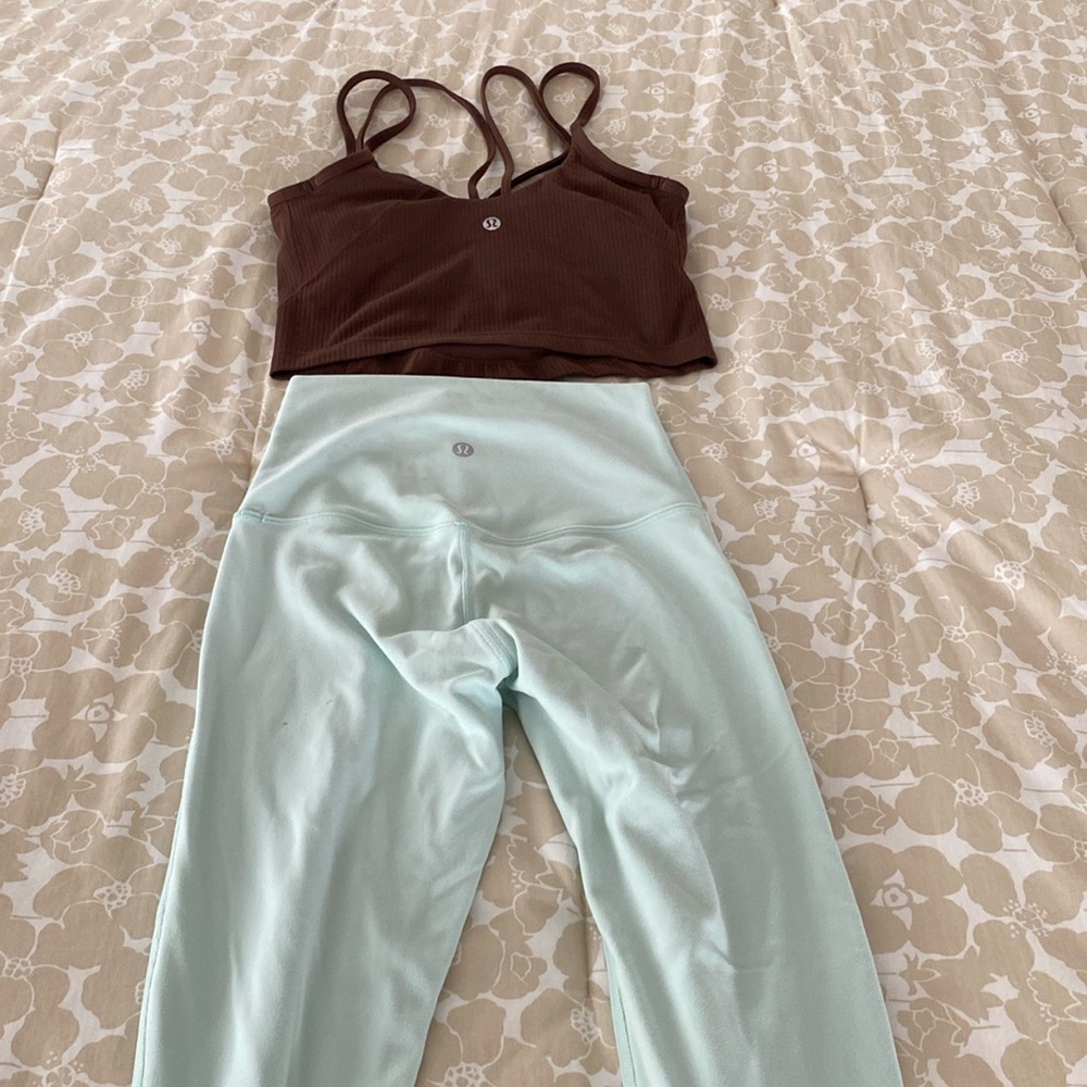 Bundle of two Lululemon align strapping ribbed tank and  align legging s…